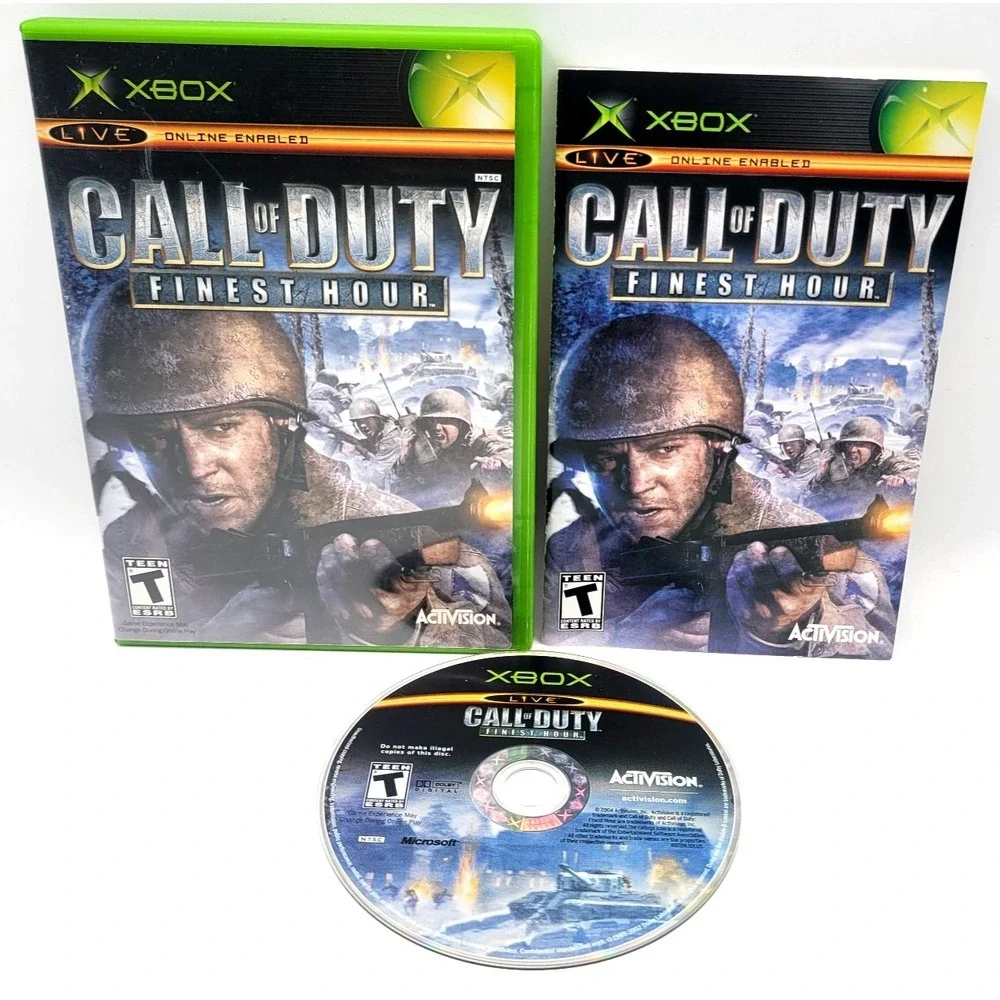 Call Of Duty: Finest Hour Microsoft Xbox‎ 2004 CIB COMPLETE IN BOX
